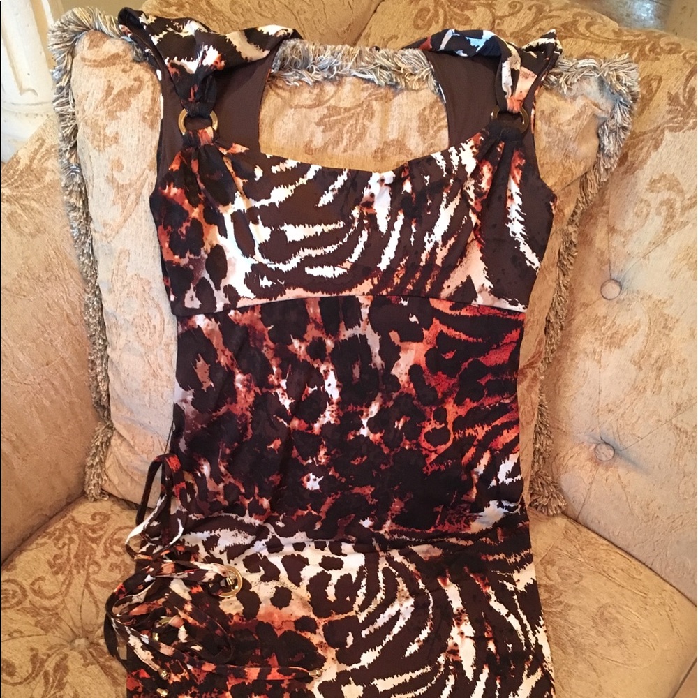 Cache NWT Animal Print Dress!